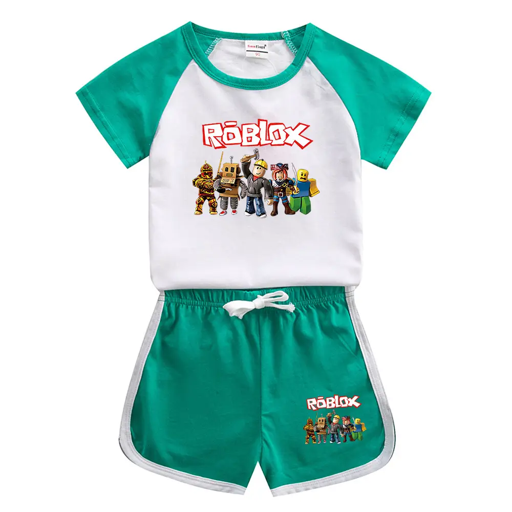 Roblox Boys Cotton Shorts Set Yellow White 2023 - Image 7