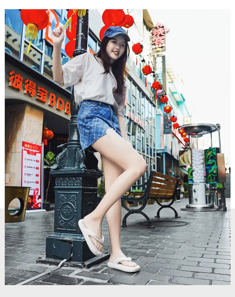 Men Women White Non-Slip Flip Flops Summer — feature 3
