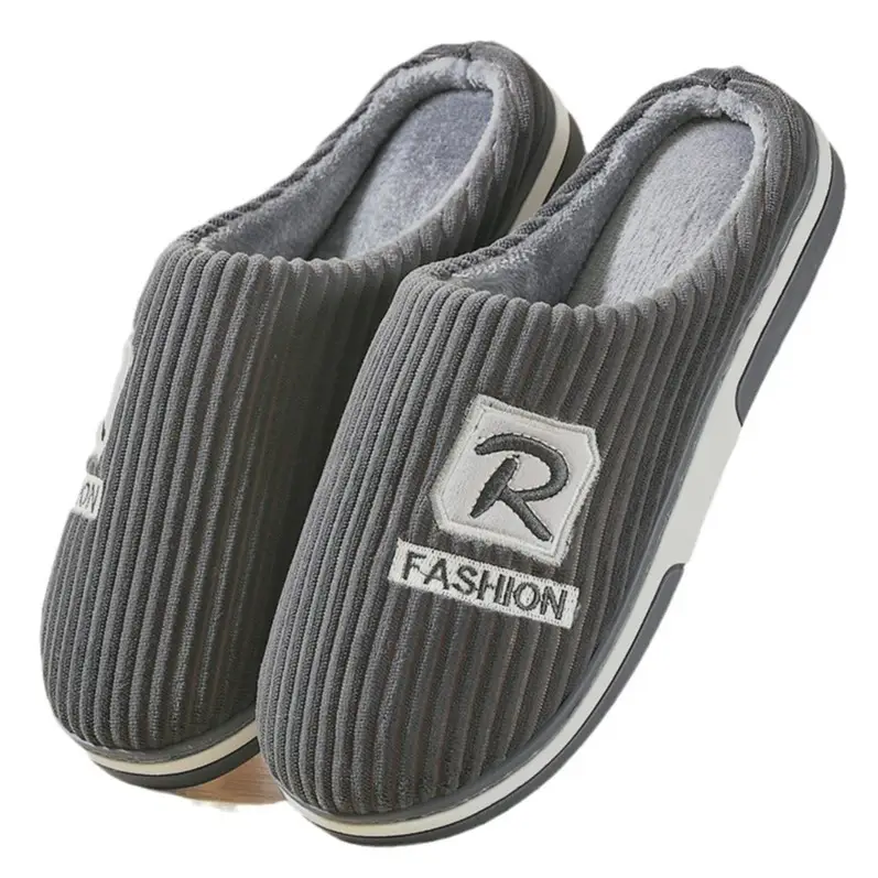 Winter Large Size Cotton Slippers for Men, Indoor Non-Slip Simple Warm Cotton Slippers, Wholesale Dropshipping, Thick Sole - Image 10