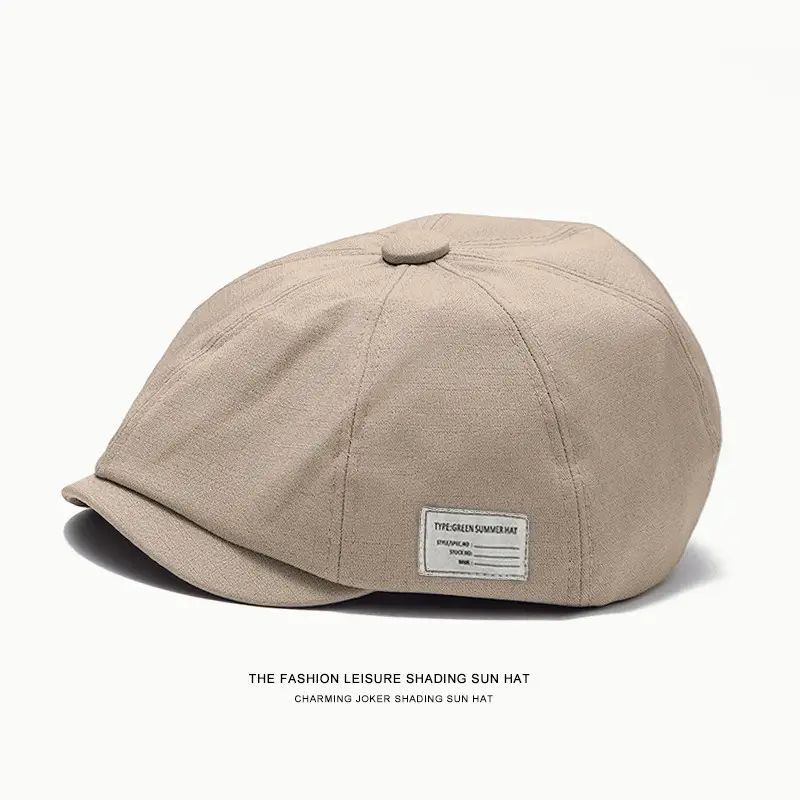 Vintage Coffee Beret Women Spring Summer Hat