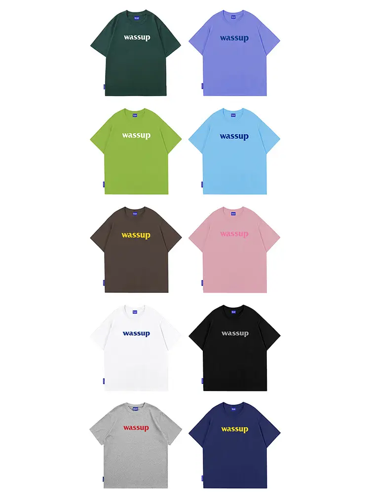 WASSUP HEODS Dark Green T-Shirt Men Women Heavy Cotton Loose - Image 15