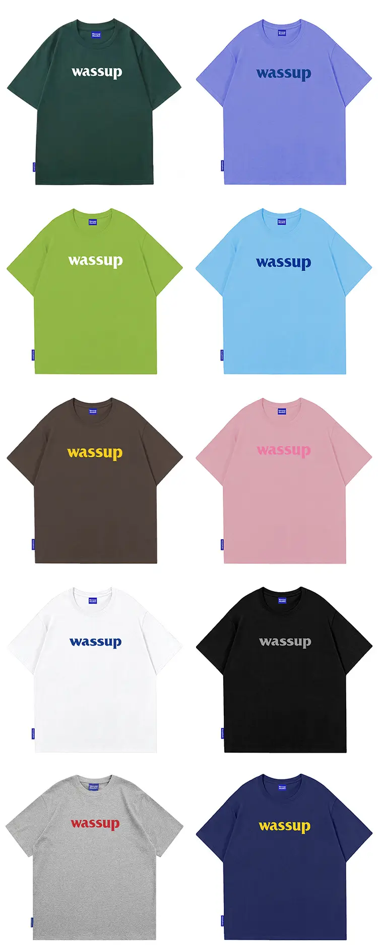 WASSUP HEODS Dark Green T-Shirt Men Women Heavy Cotton Loose — feature 22