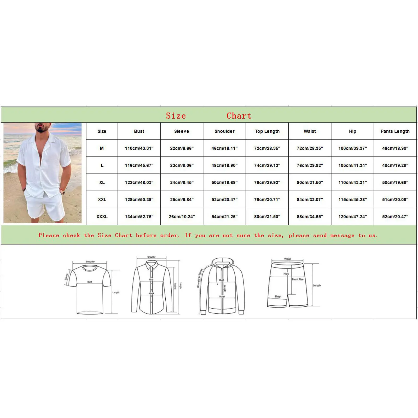 Men's Blue Hawaiian Short Sleeve Shirt & Shorts Set — feature 1