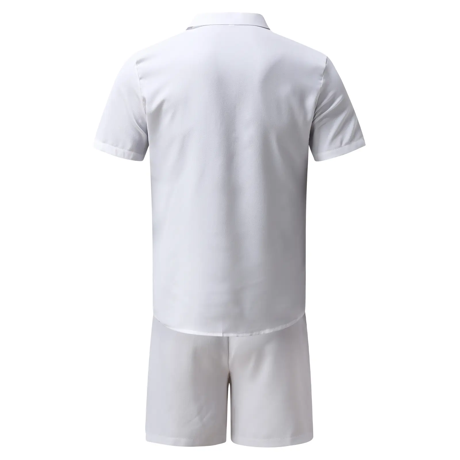 Men's Blue Hawaiian Short Sleeve Shirt & Shorts Set — feature 21