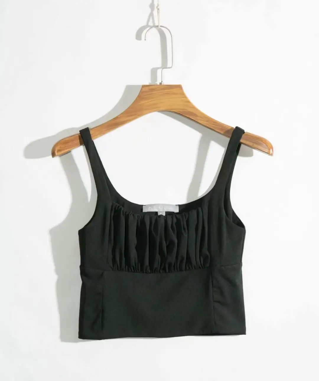 Black Pleated Camisole Women Summer 2023 - Image 10