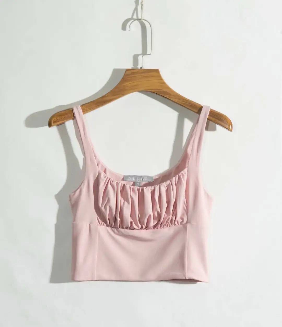 Black Pleated Camisole Women Summer 2023 - Image 2