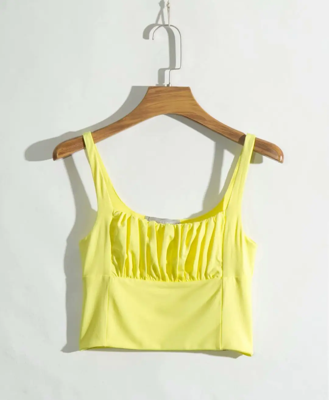 Black Pleated Camisole Women Summer 2023 - Image 3