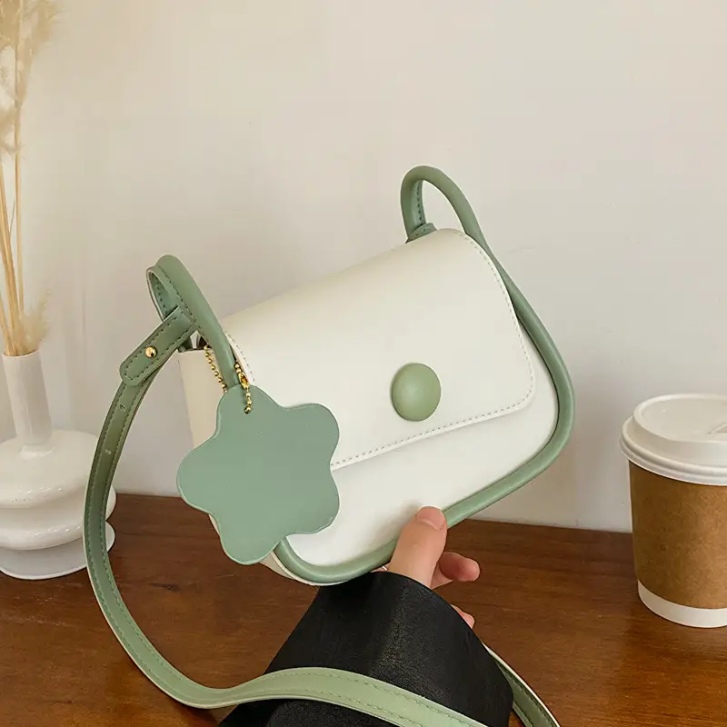 Women Crossbody Bag White Green 2026 Summer - Image 5