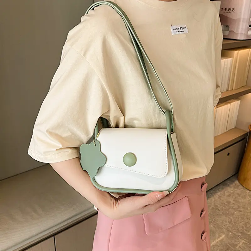 Women Crossbody Bag White Green 2026 Summer - Image 7
