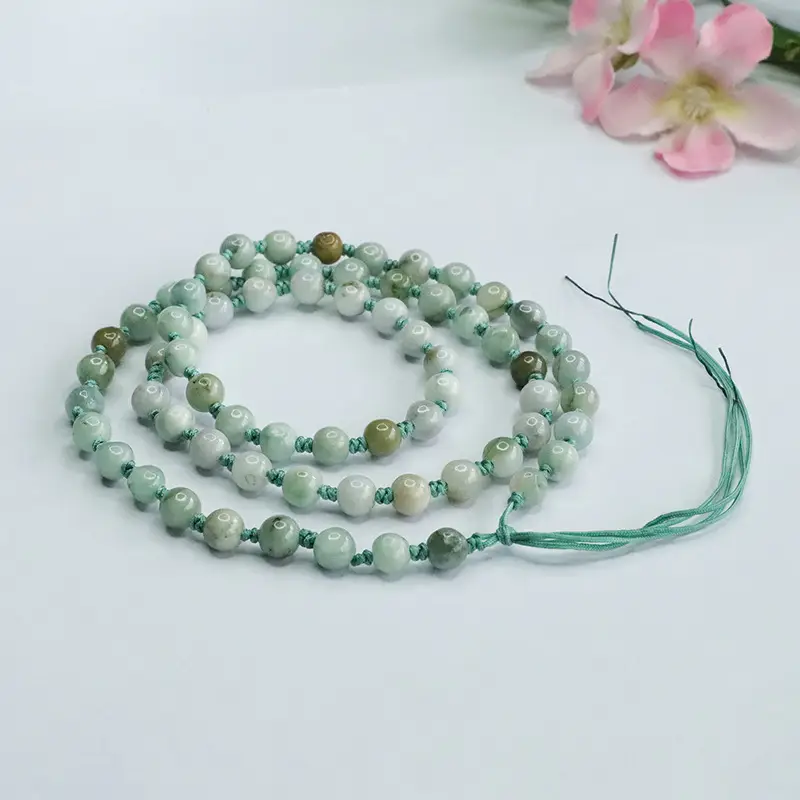 Guan Yu Natural Jade Necklace Pendant Hanging Chain with Cord Bead Chain Sweater Chain Factory Wholesale Dropshipping S3032312 - Image 3