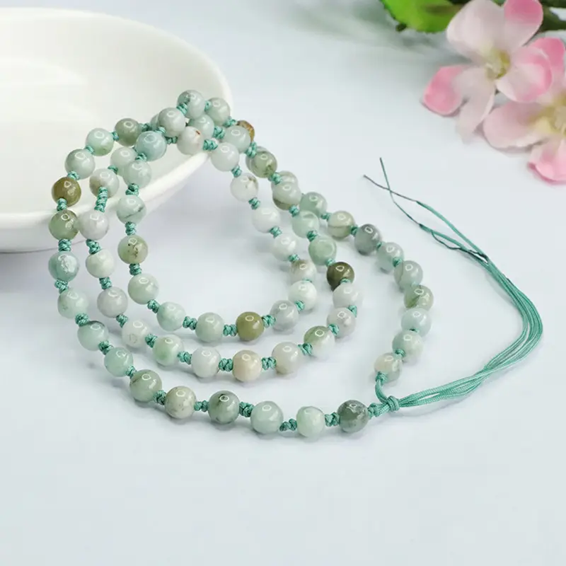 Guan Yu Natural Jade Necklace Pendant Hanging Chain with Cord Bead Chain Sweater Chain Factory Wholesale Dropshipping S3032312 - Image 5