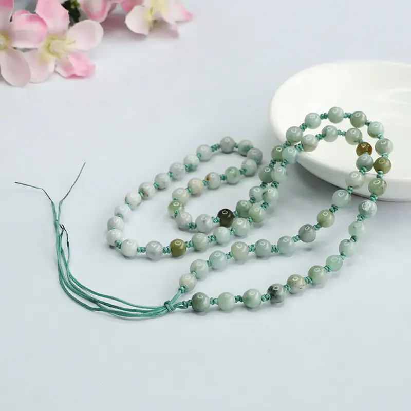 Guan Yu Natural Jade Necklace Pendant Hanging Chain with Cord Bead Chain Sweater Chain Factory Wholesale Dropshipping S3032312 — feature 10