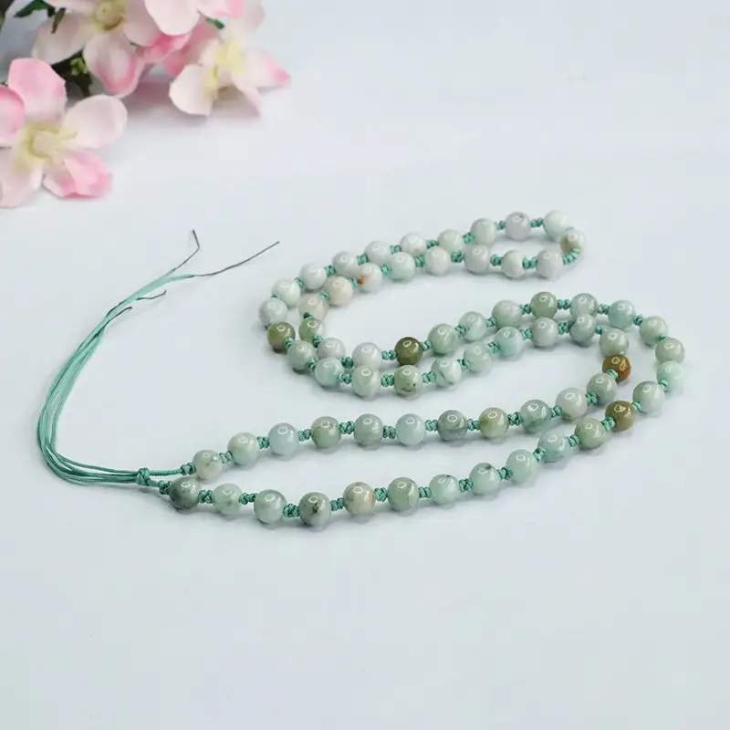 Guan Yu Natural Jade Necklace Pendant Hanging Chain with Cord Bead Chain Sweater Chain Factory Wholesale Dropshipping S3032312 — feature 9