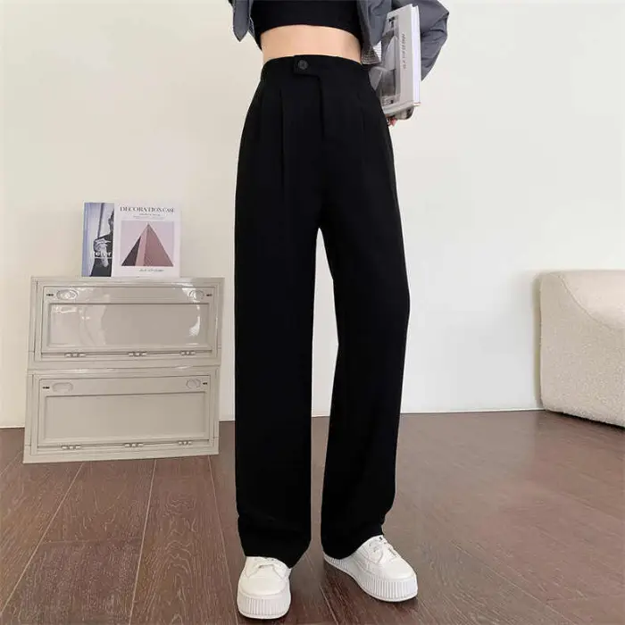High-Waisted Wide-Leg Pants for Women 2025 - Image 2