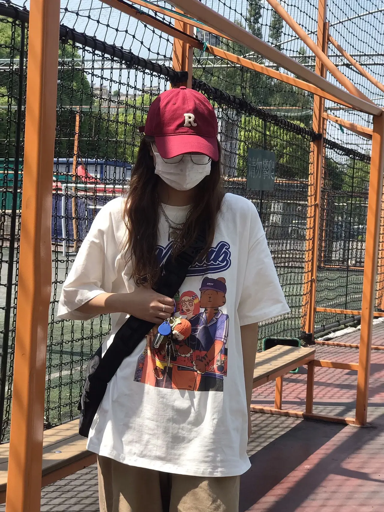 Women American Style Retro Print T-Shirt Loose Oversize Summer — feature 7