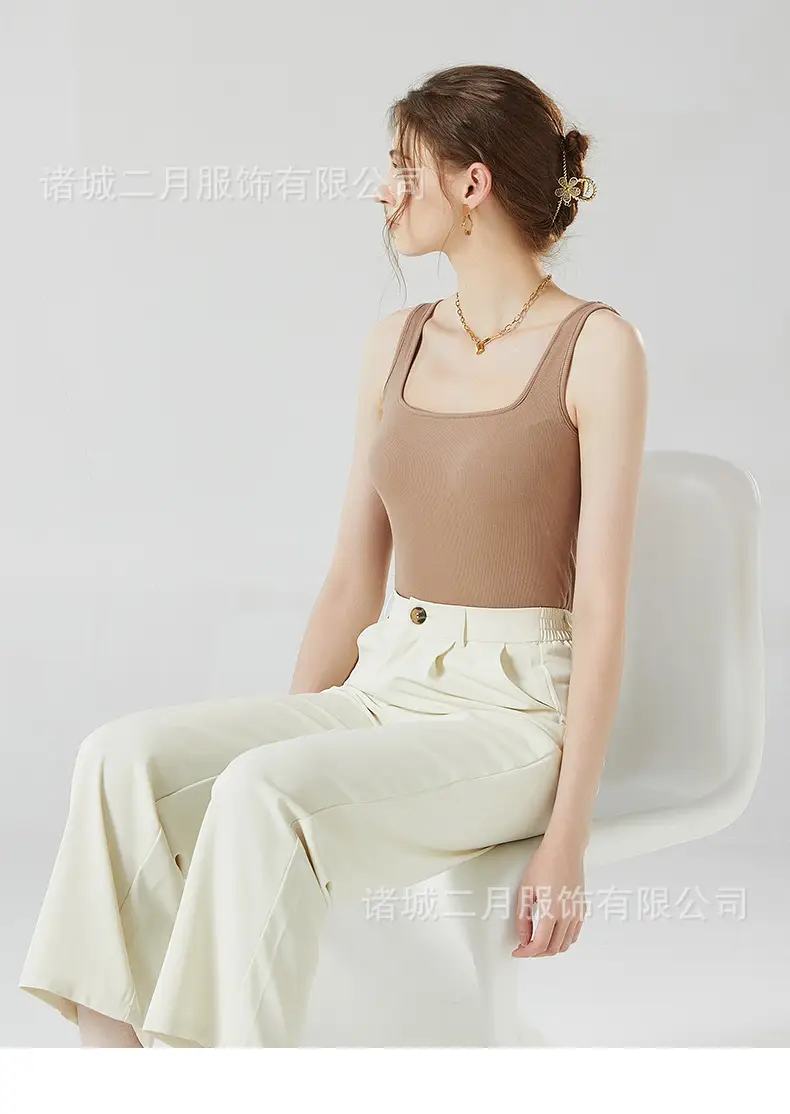 Women's Summer Camisole Bra with Chest Pad Sun Protective — feature 28