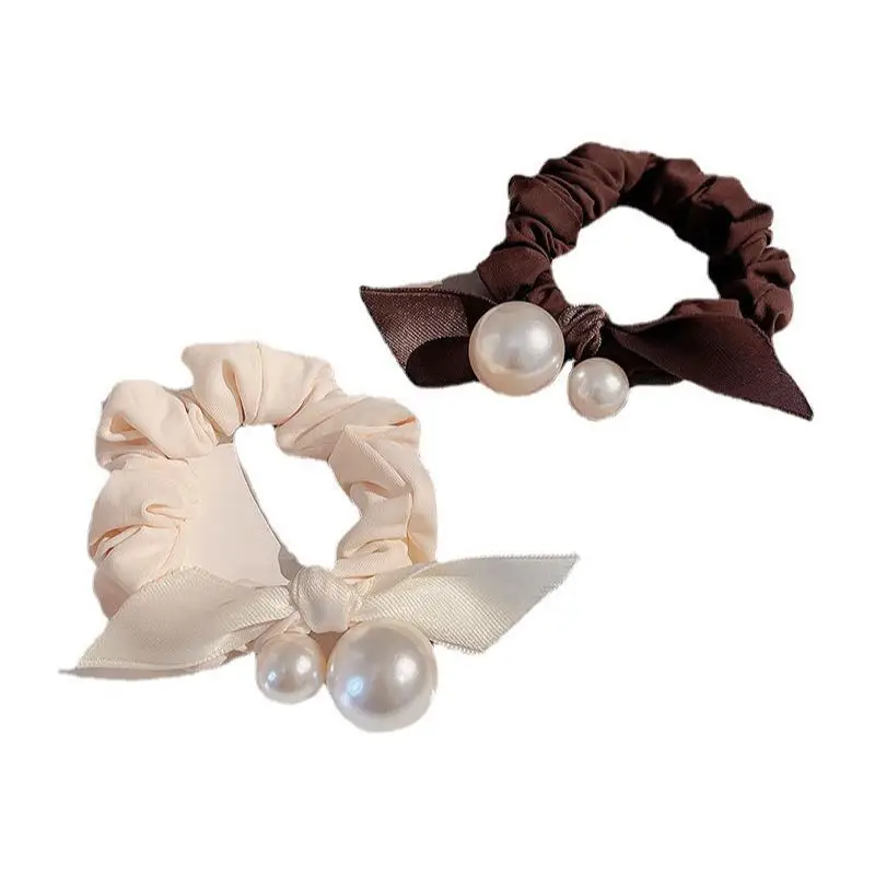Black Pearl Hair Scrunchie for Women Summer 2023 - Image 8