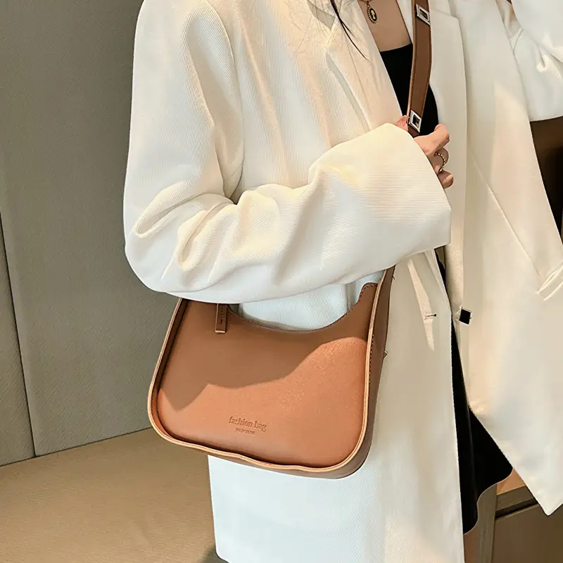 Black Retro Underarm Bag for Women 2026