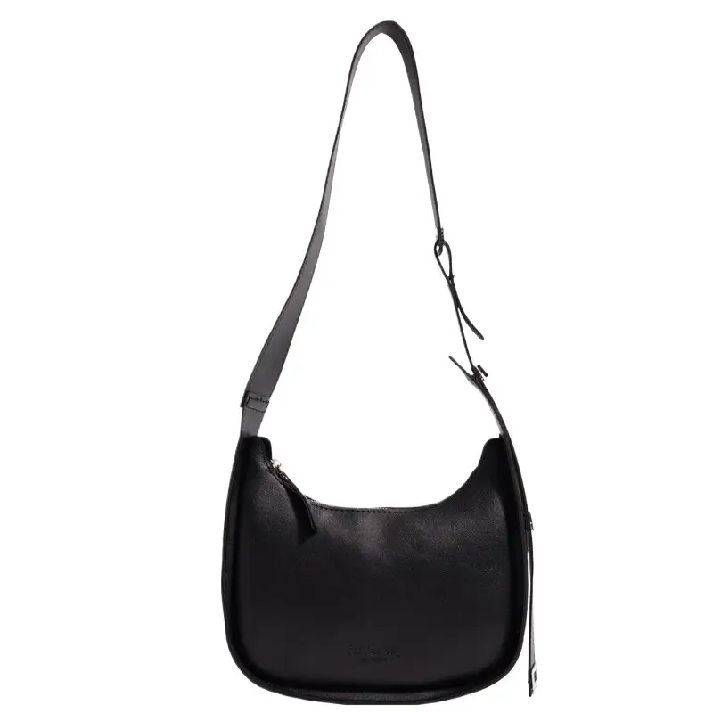 Black Retro Underarm Bag for Women 2026