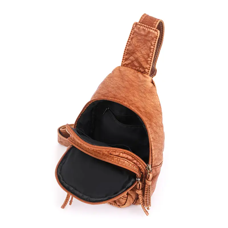 Blue Quilted Women's Chest Bag 2023 New Korean Style - Image 7