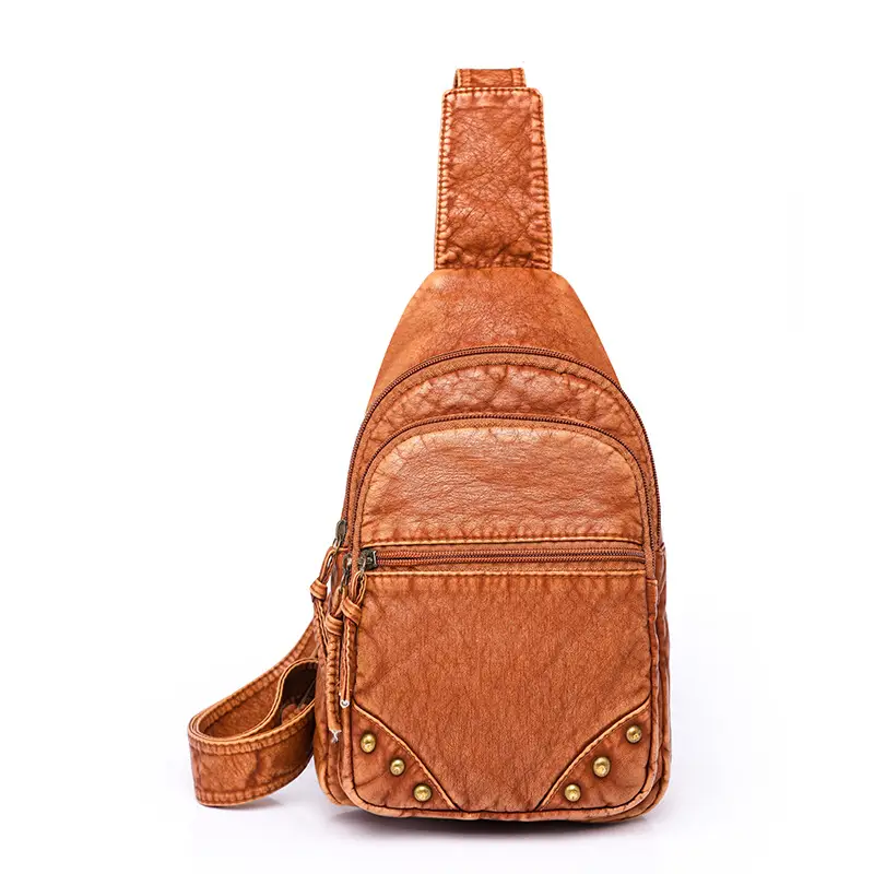 Blue Quilted Women's Chest Bag 2023 New Korean Style - Image 8