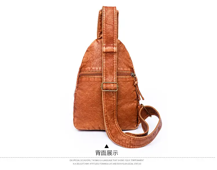 Blue Quilted Women's Chest Bag 2023 New Korean Style — feature 25