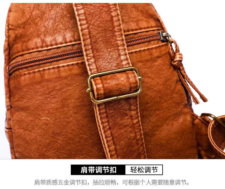Blue Quilted Women's Chest Bag 2023 New Korean Style — feature 31