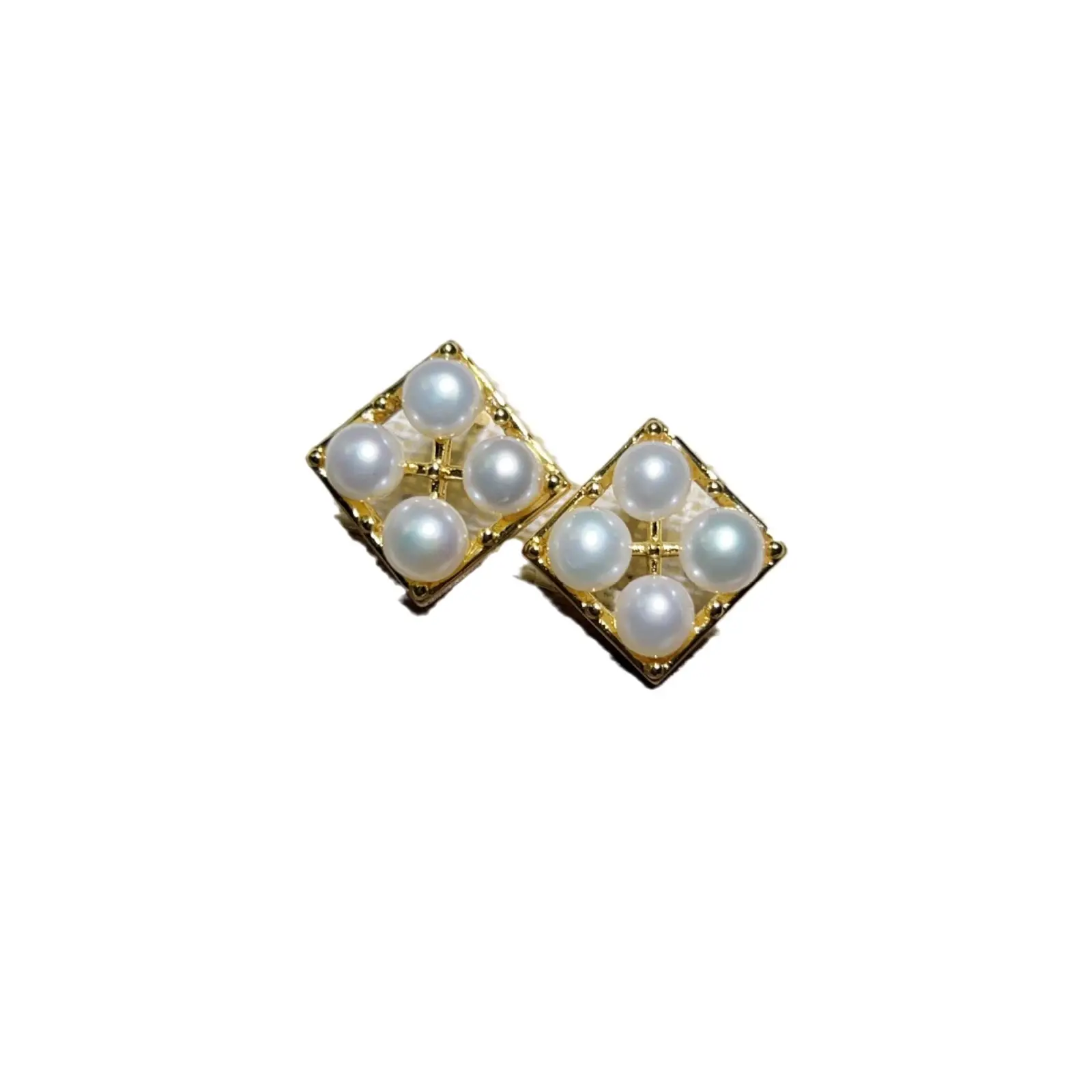 Freshwater Pearl Grape String Earrings 925 Silver - Image 8