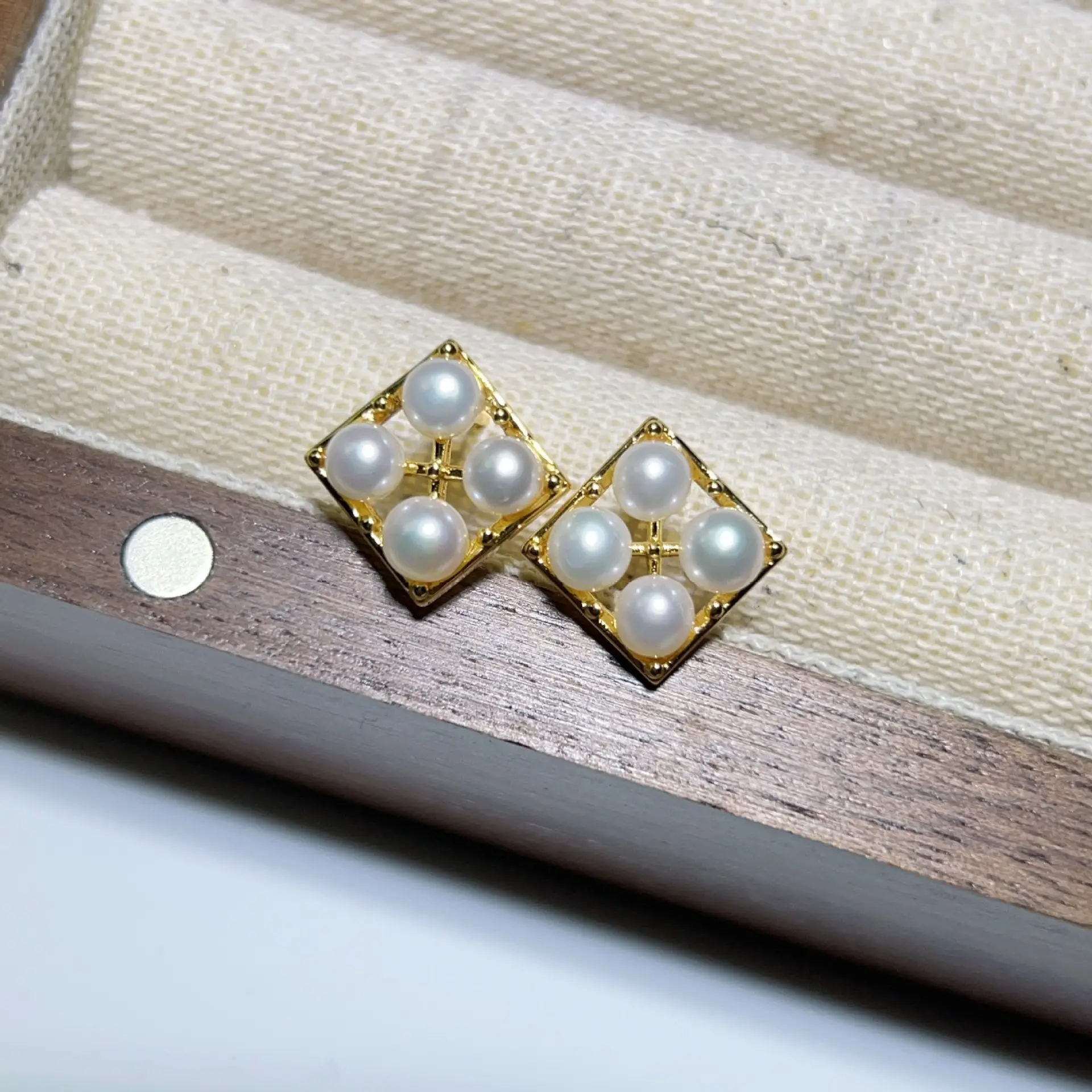 Freshwater Pearl Grape String Earrings 925 Silver — feature 12