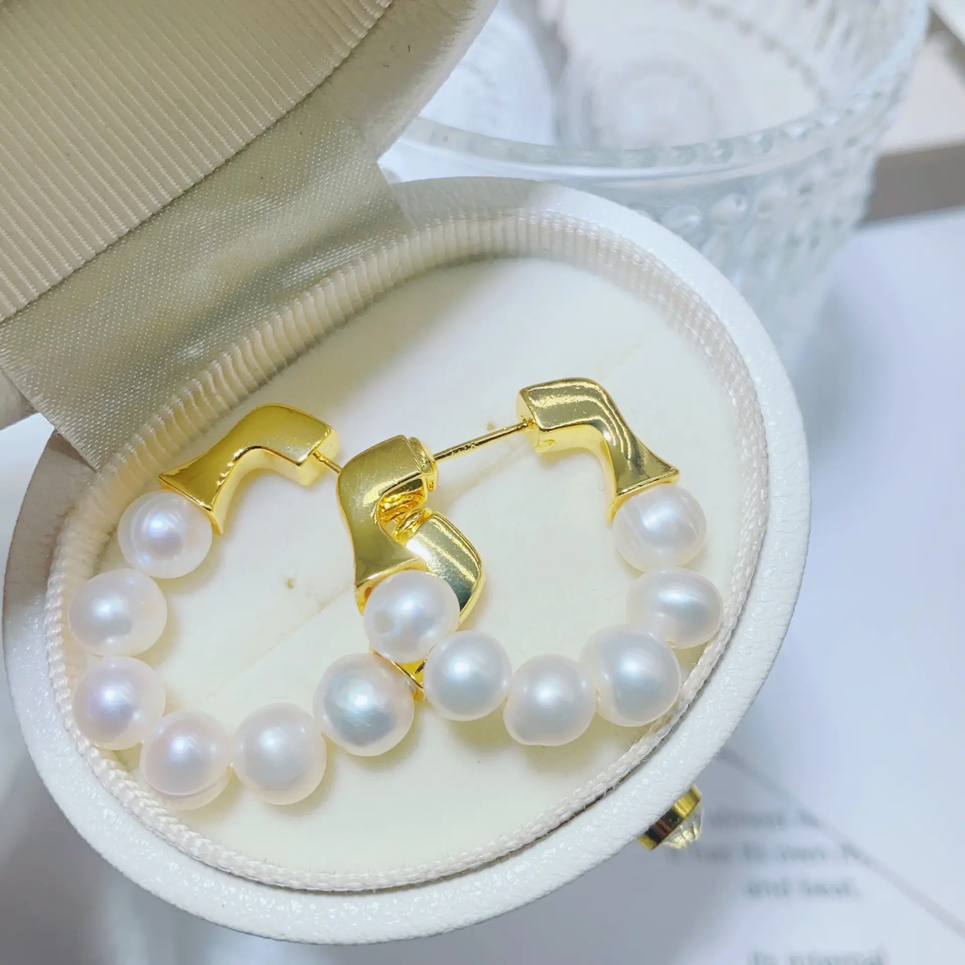 Freshwater Pearl Grape String Earrings 925 Silver — feature 16