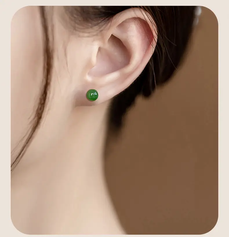 S925 Silver Inlay Jade Earrings for Women — feature 3