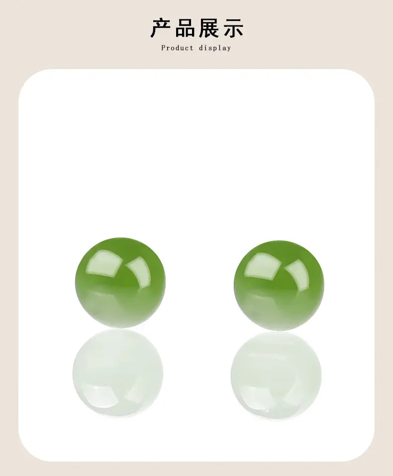 S925 Silver Inlay Jade Earrings for Women — feature 7
