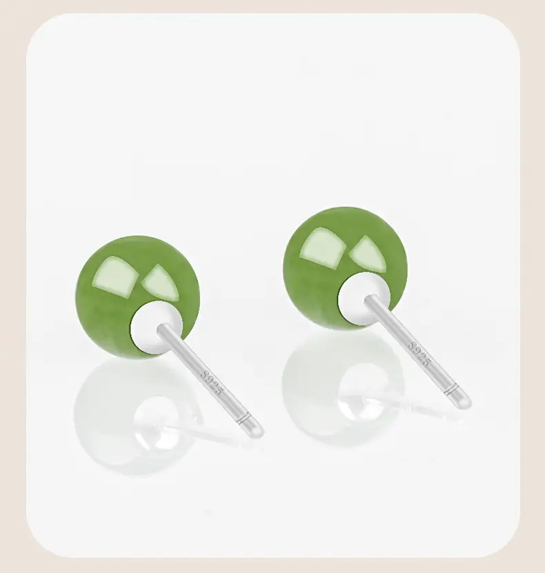 S925 Silver Inlay Jade Earrings for Women — feature 8