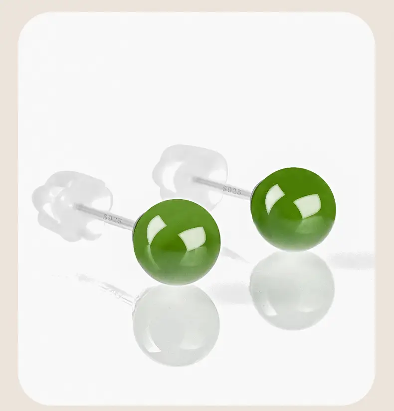 S925 Silver Inlay Jade Earrings for Women — feature 9