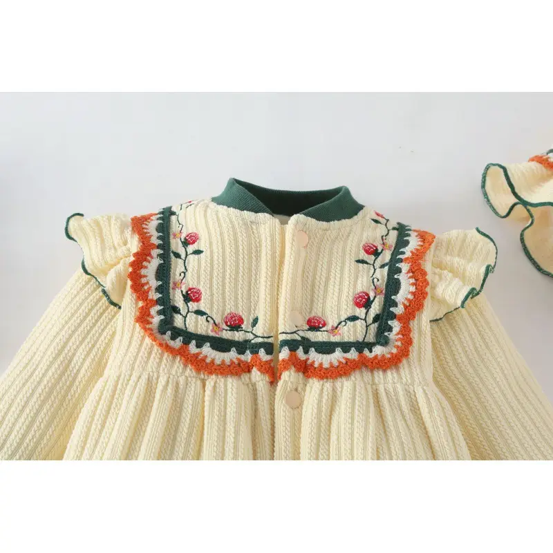 Baby Lace Collar Jumpsuit Cotton Long Sleeve - Image 2