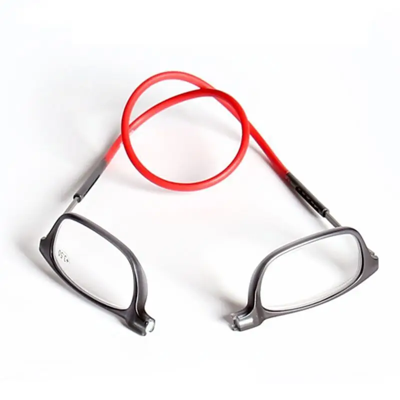 TR90 new folding neck reading glasses HD resin fashion magic magnet reading glasses men and women — feature 8
