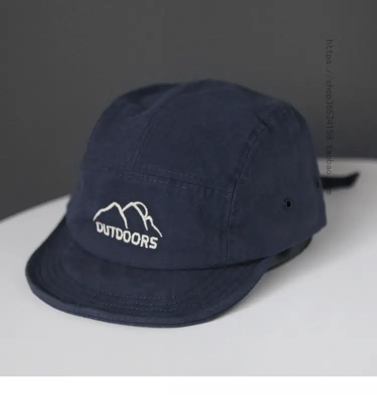 Japanese Style Blue Embroidered Baseball Cap for Men — feature 2