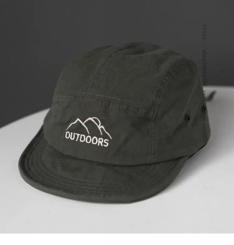 Japanese Style Blue Embroidered Baseball Cap for Men - Image 6