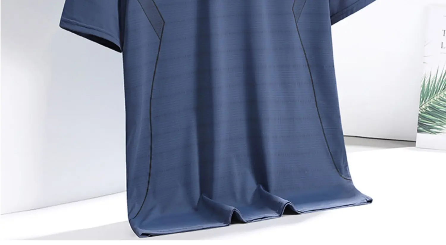 Men Ice Silk T-Shirt Blue Summer Thin Breathable — feature 20