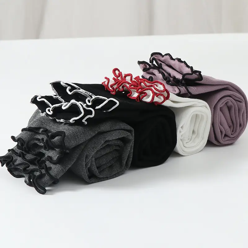 Girls Grey Elastic Leggings Spring Autumn High Waist - Image 6