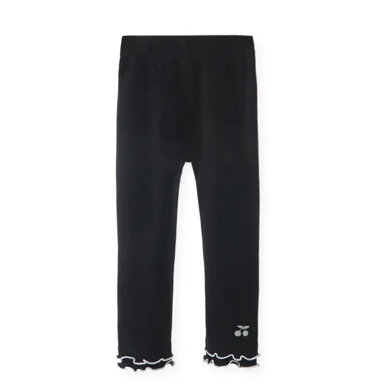 Girls Grey Elastic Leggings Spring Autumn High Waist - Image 2