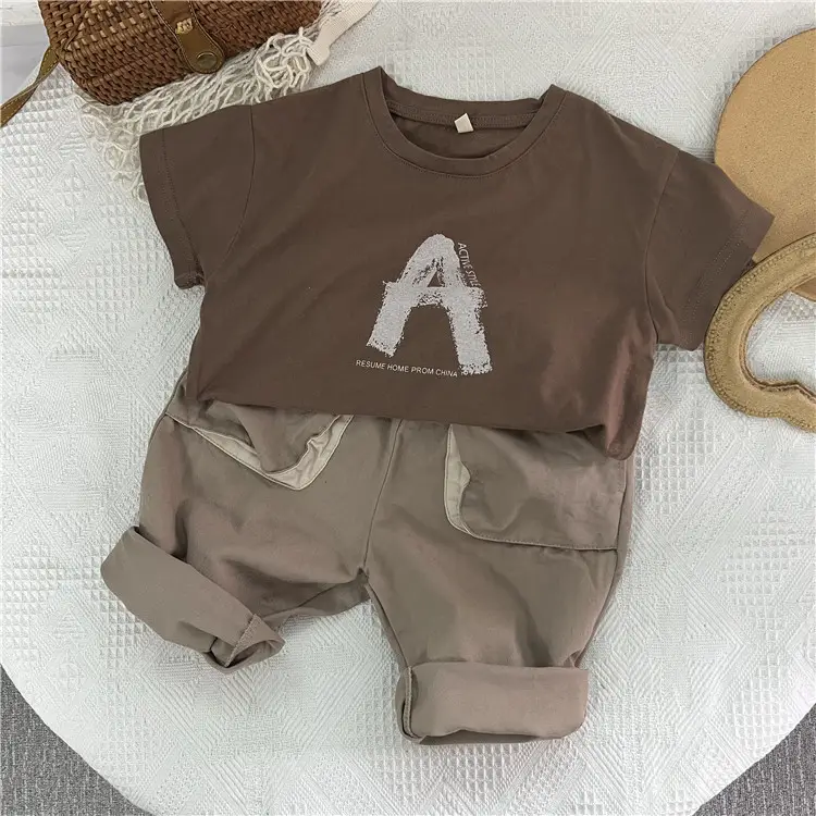 New Summer Kids T-shirt Short Sleeve Korean Style Base Shirt - Image 6