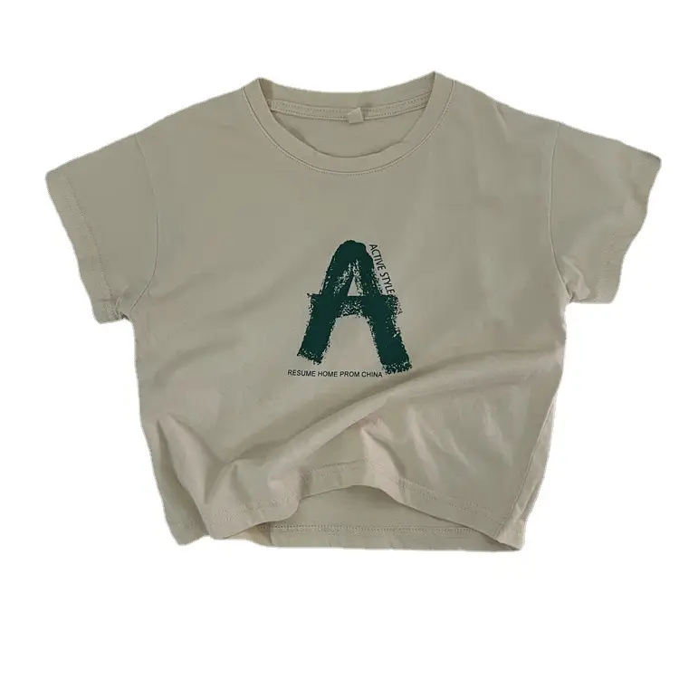 New Summer Kids T-shirt Short Sleeve Korean Style Base Shirt - Image 7