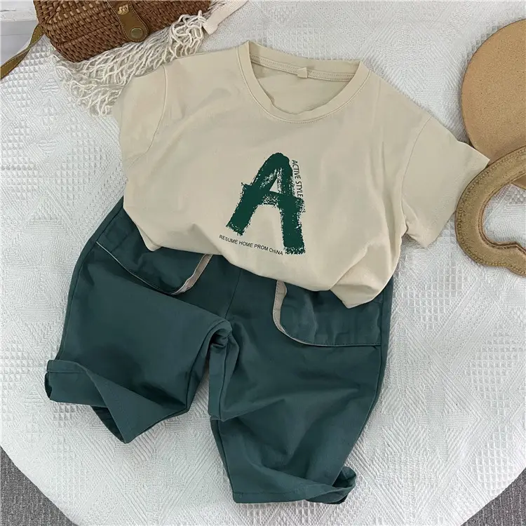 New Summer Kids T-shirt Short Sleeve Korean Style Base Shirt — feature 7
