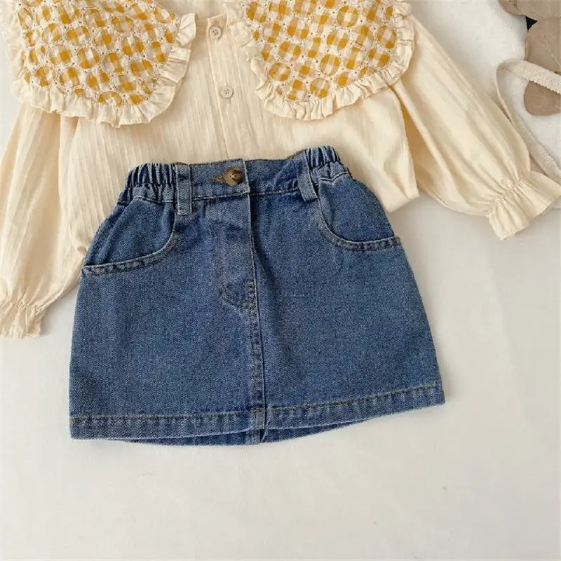 Girls Denim Shorts Short Skirt Baby Western Style - Image 3
