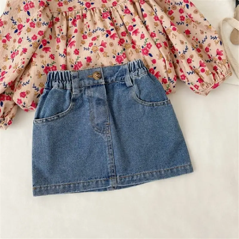 Girls Denim Shorts Short Skirt Baby Western Style - Image 5