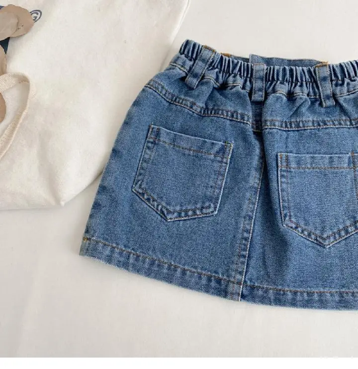 Girls Denim Shorts Short Skirt Baby Western Style — feature 12