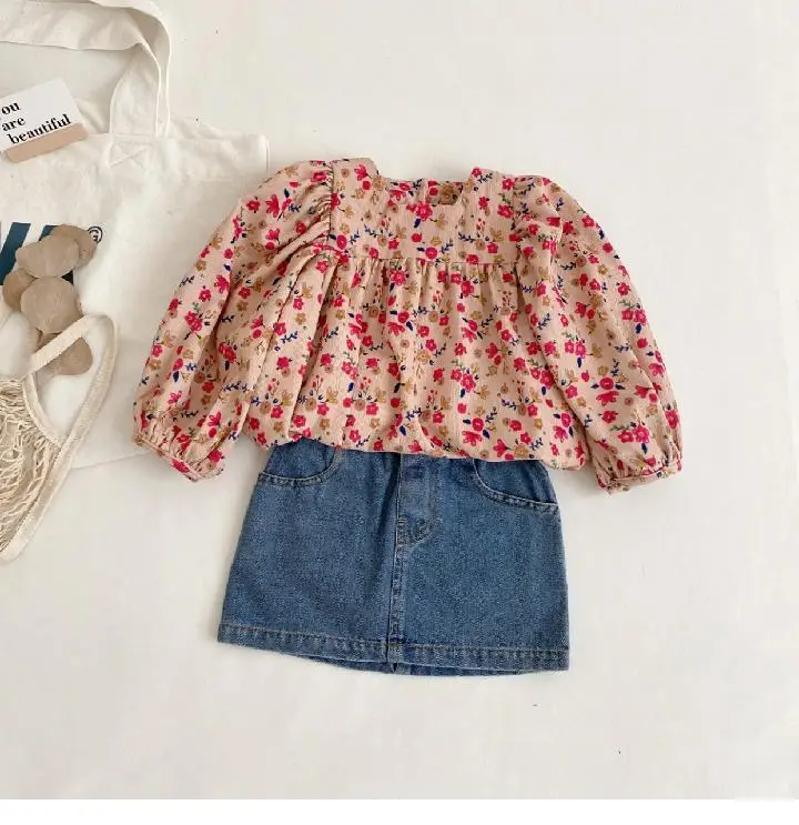 Girls Denim Shorts Short Skirt Baby Western Style — feature 18