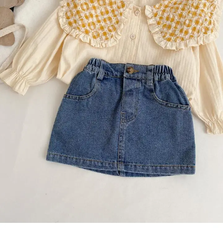 Girls Denim Shorts Short Skirt Baby Western Style — feature 20