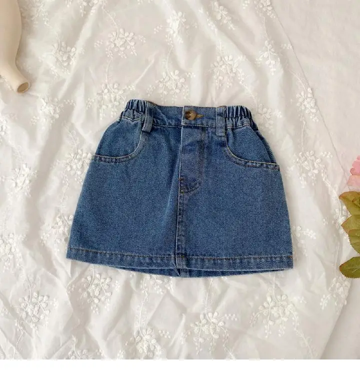 Girls Denim Shorts Short Skirt Baby Western Style — feature 21